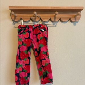 Crazy 8 Adjustable Waist Strawberry Pattern Pants